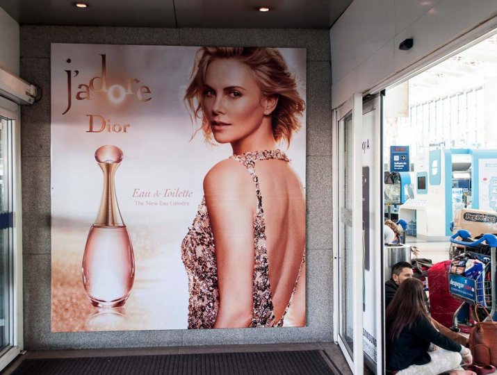 Campaña Jdore para Dior en Aeropuetos