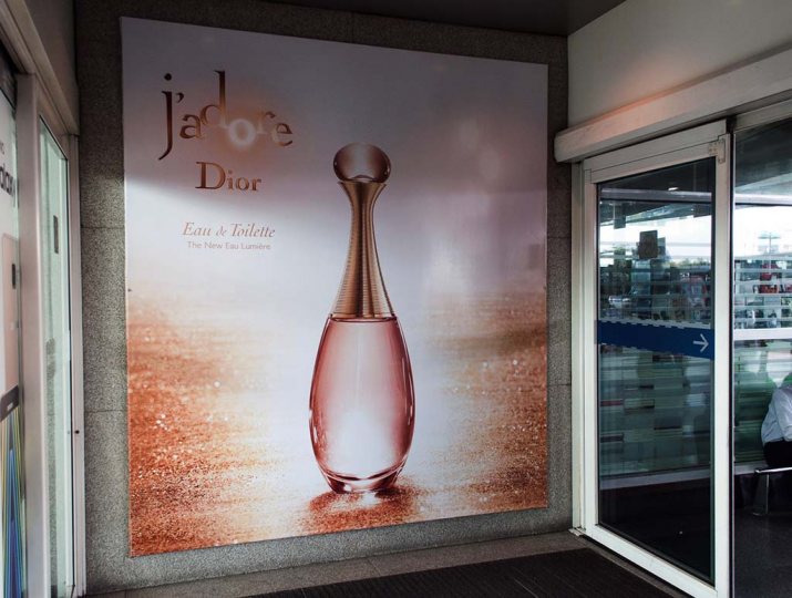 Campaña Jdore para Dior en Aeropuetos