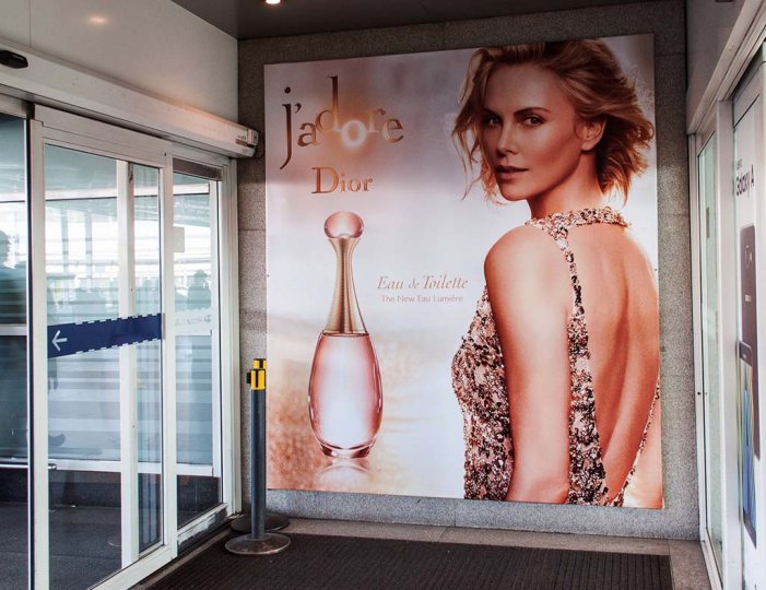 Campaña Jdore para Dior en Aeropuetos