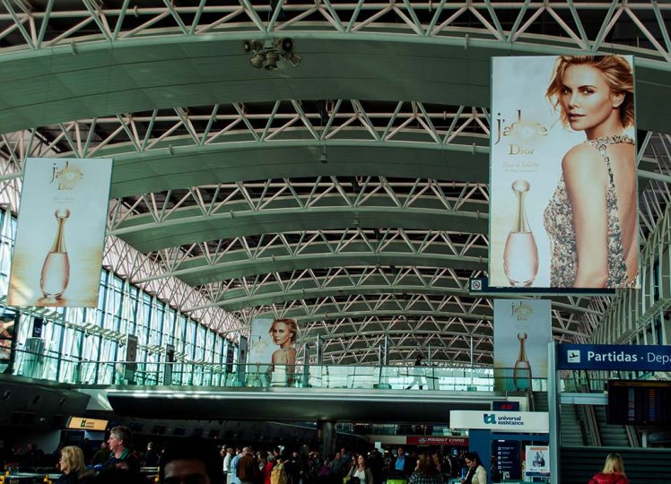 Campaña Jdore para Dior en Aeropuetos