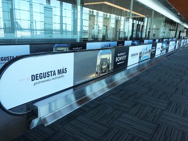 branding AMAROK  en cintas arribos Aeropuerto de Ezeiza 