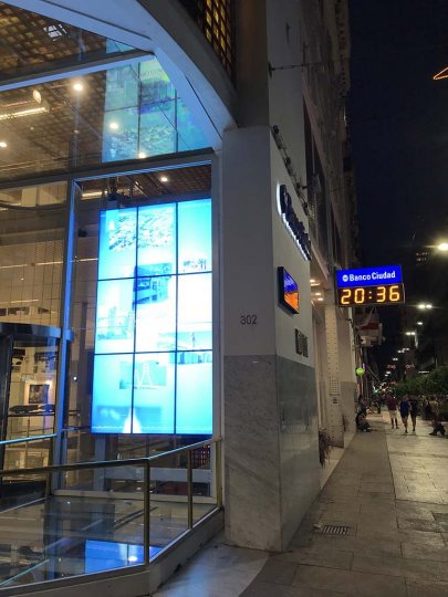 VIDEO WALL PARA BANCO CIUDAD 