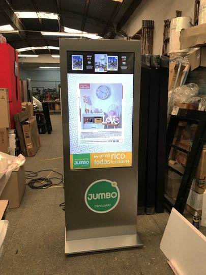 TOTEM DIGITAL INTERACTIVO PARA DISCO Y JUMBO 
