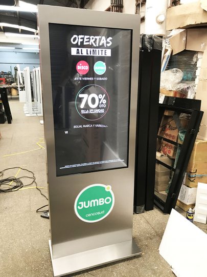 TOTEM DIGITAL INTERACTIVO PARA DISCO Y JUMBO 