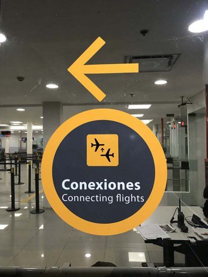 SEÑALETICA PARA ARRIBOS INTERNACIONAL AEROPUERTO JORGE ÑEWBERY AEP 