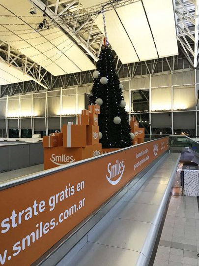 EVENTO NAVIDEÑO PARA SMILES EN EL AEROPUERTO DE EZEIZA